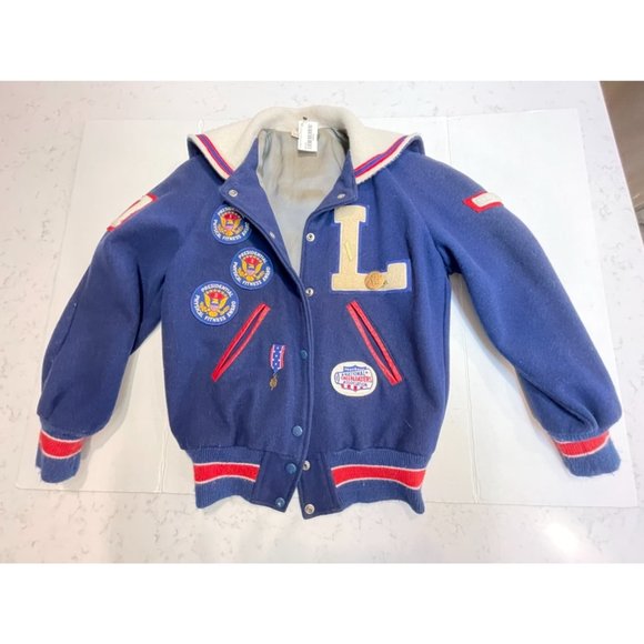 Rare Retro Vintage Presidents Challenge Letter Jacket Coat